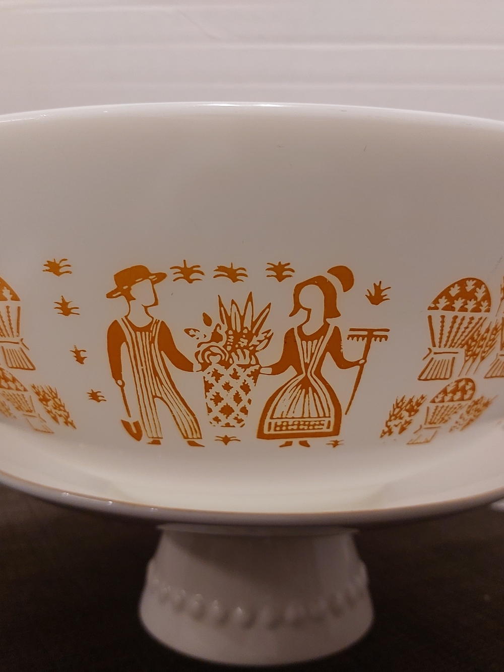 Vintage Pyrex Amish Pumpkin Orange Bowl #444